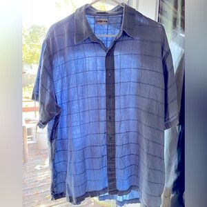 Chereskin XXL Linen rayon‎ blend button up shirt